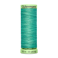 03 Нить Top Stitch 30/30 м для декоративной отстрочки, 100% полиэстер Gutermann 744506 (100 пастельно серо-зеленый)