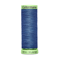03 Нить Top Stitch 30/30 м для декоративной отстрочки, 100% полиэстер Gutermann 744506 (112 серо-синий джинс)