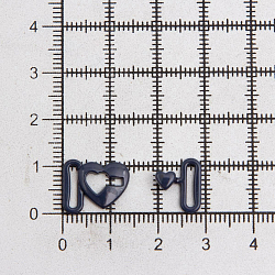 ГНУ14599 Пряжка-застежка для белья 'Сердце' 8мм металл/эмаль, цветной