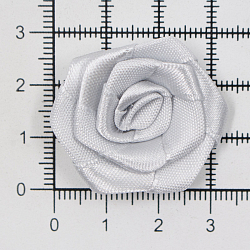 Цветы пришивные атласные 'Роза' 3,0 см