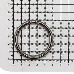 69256 Кольцо разъемное на винтах 40мм (50*50мм) металл, черный никель BIG
