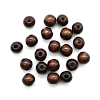 Бусины деревянные,натуральные, круглые, 16мм, 50гр, 40шт/упак, Astra&Craft т.коричневый