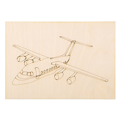 L-2306 Набор досок для выжигания, выпиливания, рисования 'Самолеты', 4 шт, формат А5