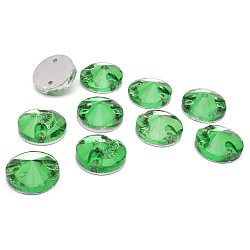 РИ003НН10 Хрустальные стразы пришивные круглые, зеленые 10мм, 10шт/упак Astra&Craft