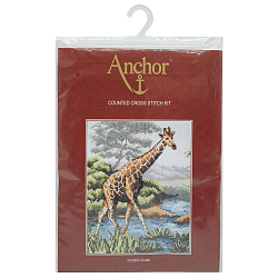 PCE965 Набор для вышивания Anchor 'Жираф' 23*18см