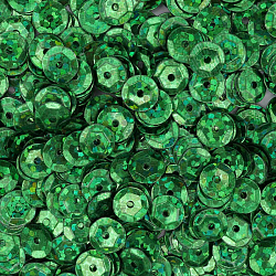 Пайетки граненые, 6 мм, упак./10 гр., Astra&Craft (50104 зеленый голограмма)