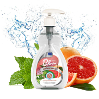 Жидкое мыло для рук с антибактериальным эффектом PALMIA с эфирным маслом грейпфрута и мяты 0,45л