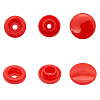Кнопка круглая 12,5/10мм пластик (уп.~100шт) NEW STAR 162 красный