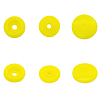 Кнопка круглая 12,5/10мм пластик (уп.~100шт) NEW STAR 110 жёлтый