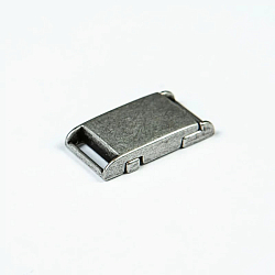 62162 Пряжка-застежка магнитная 10мм (13*25мм) металл, темное серебо BIG