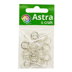 4AR257/258 Кольцо соединительное двойное, 10мм, 50шт/упак, Astra&Craft