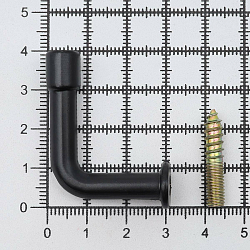HX455 Крючок-держатель для подхватов h-40мм металл